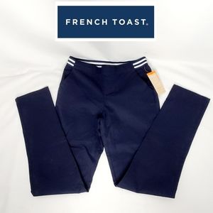 French Toast Girls Stretch Contrast Elastic Waist Pull-on Skinny Fit Pant